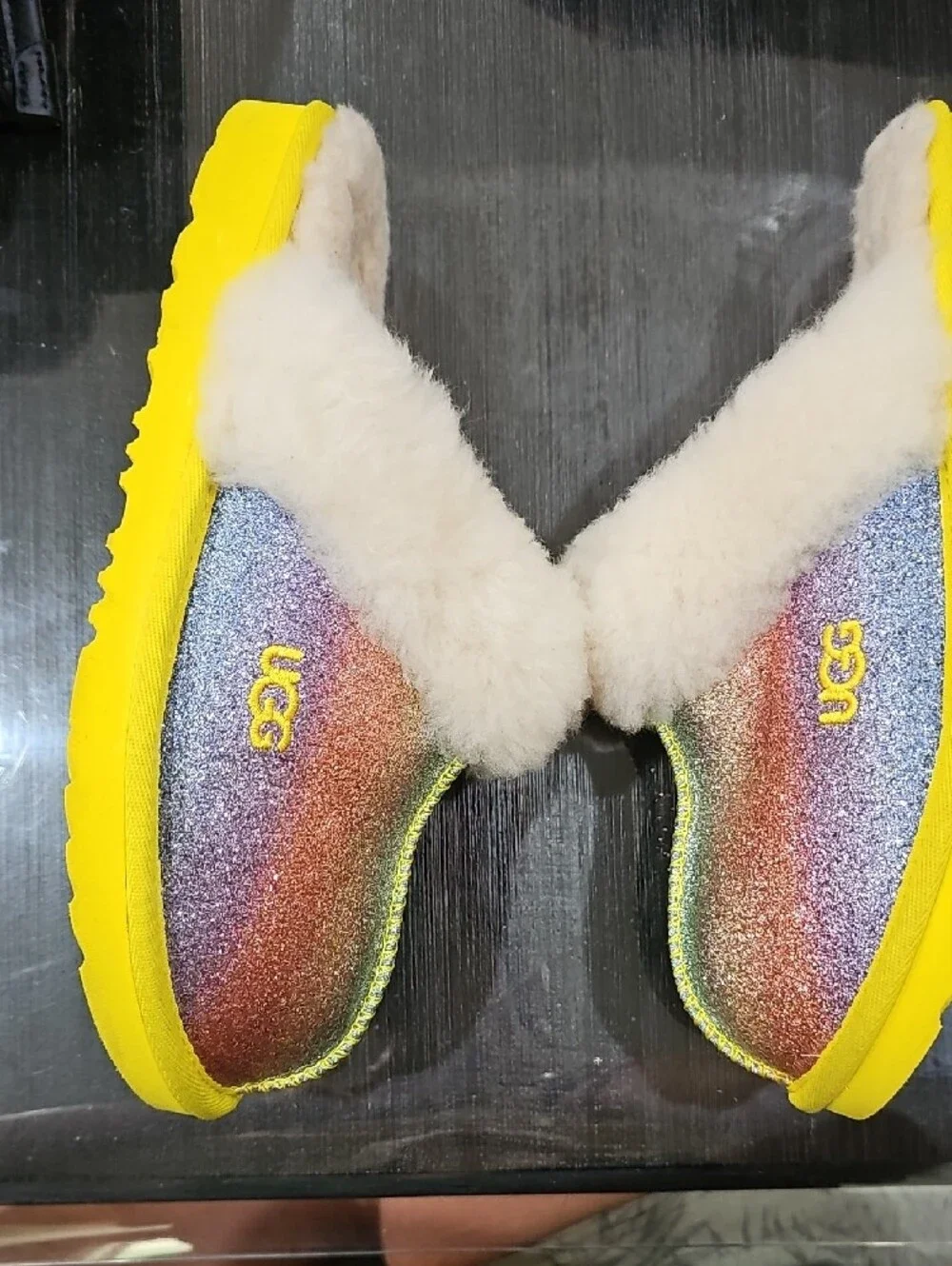 UGG glittered rainbow